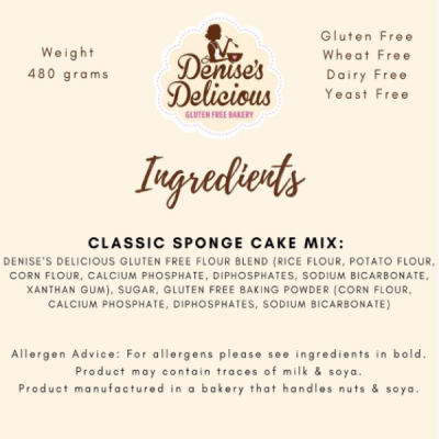 Gluten Free Classic Sponge Cake Mix
